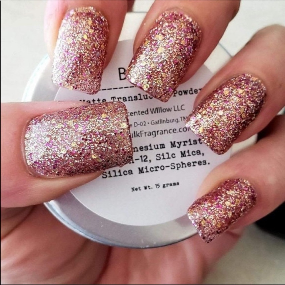 Color Street: Tokyo Lights | Rose Gold Glitter Sparkle Party Metallic Pink - Picture 8 of 16